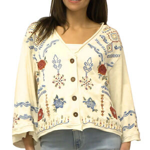 163. NWT WOMENS KYLA SEO S (FIT XL) DETAIL TOP